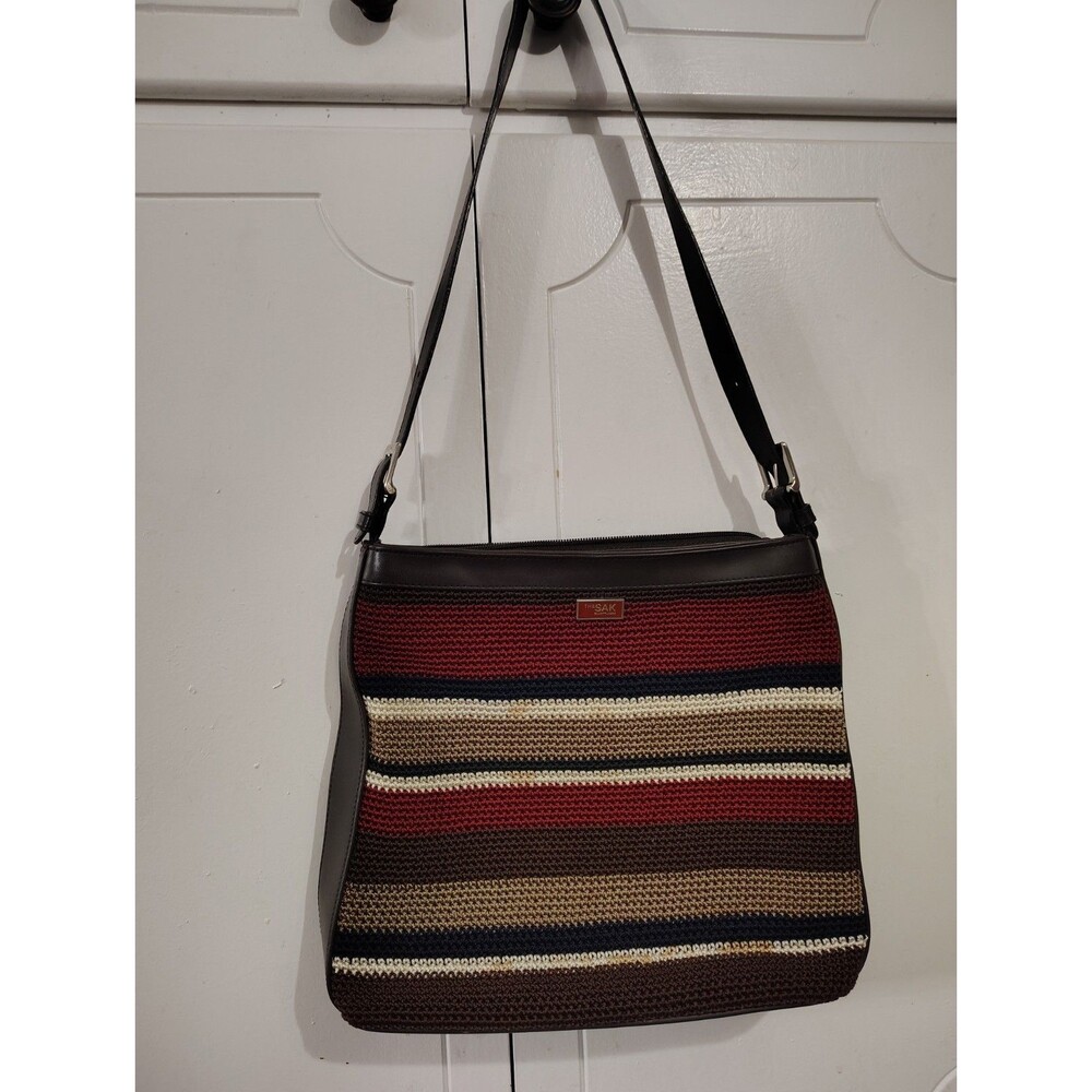 The Sak crochet womens Shoulder bag Purse Multicolor - Picture 1 of 8